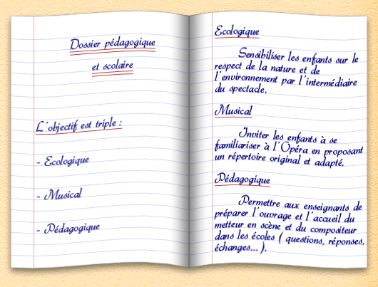 Cahier pédagogique et scolaire